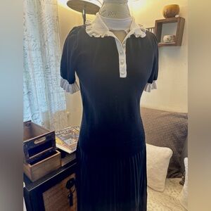 CeCe Black Dress with White Accents